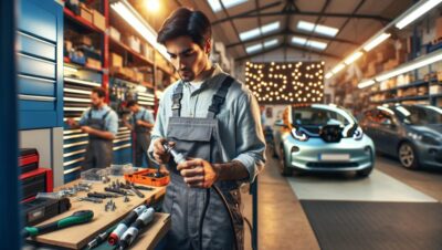 mantenimiento de los conectores de coches electricos automoviles electricos sosteniblidad movilidad